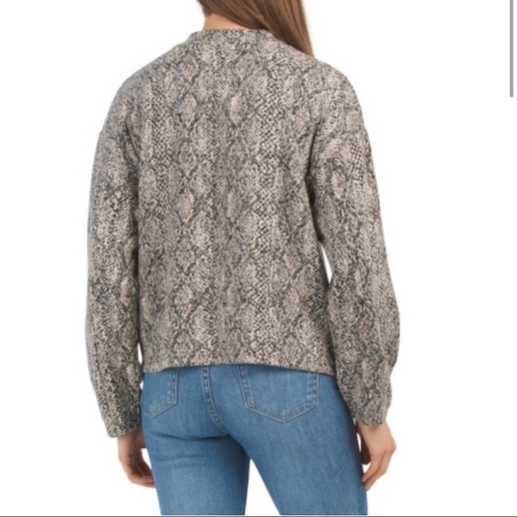 NWT Zara Cropped Snakeskin Sweater - Picture 5 of 7